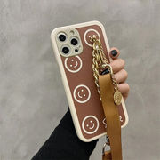 新色が安い！スマイリー  携帯電話ケース クロスボディ iPhone ストラップ  ミニ  保護ケース