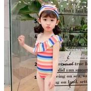春夏新作★子供 水着 ★ビキニ★子供服★女の子★砂浜★キッズ★帽子付け★温泉用