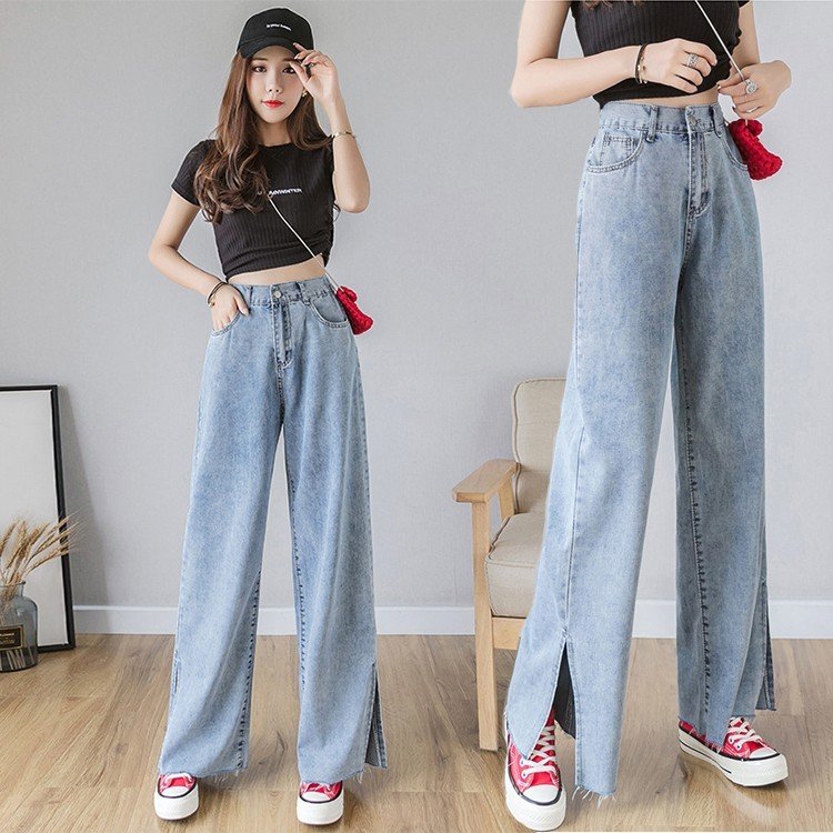 レディース 夏用 スラックス綿ジーパン長ズボンハイウエストワイトパンツ ストレートパンツ アパレル 個人事業主 グッズワン 問屋 仕入れ 卸 卸売の専門 仕入れならnetsea