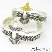 定番外5 / 3-209  ◆ Silver925 シルバー バングル イーグル　選べる2色　