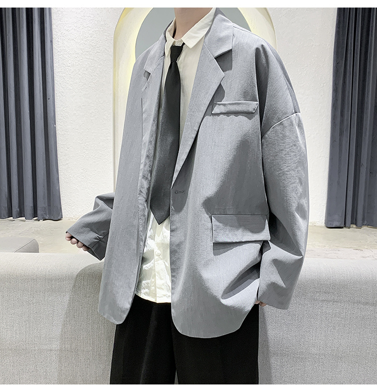 ナチュラルでシンプルなデザイン 韓国ファッション スーツ コート ファッション シンプル カジュアル