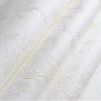 壁紙 ダマスク柄 ホワイト 白 送料無料 damask 53cm×1000cm DIY AiO