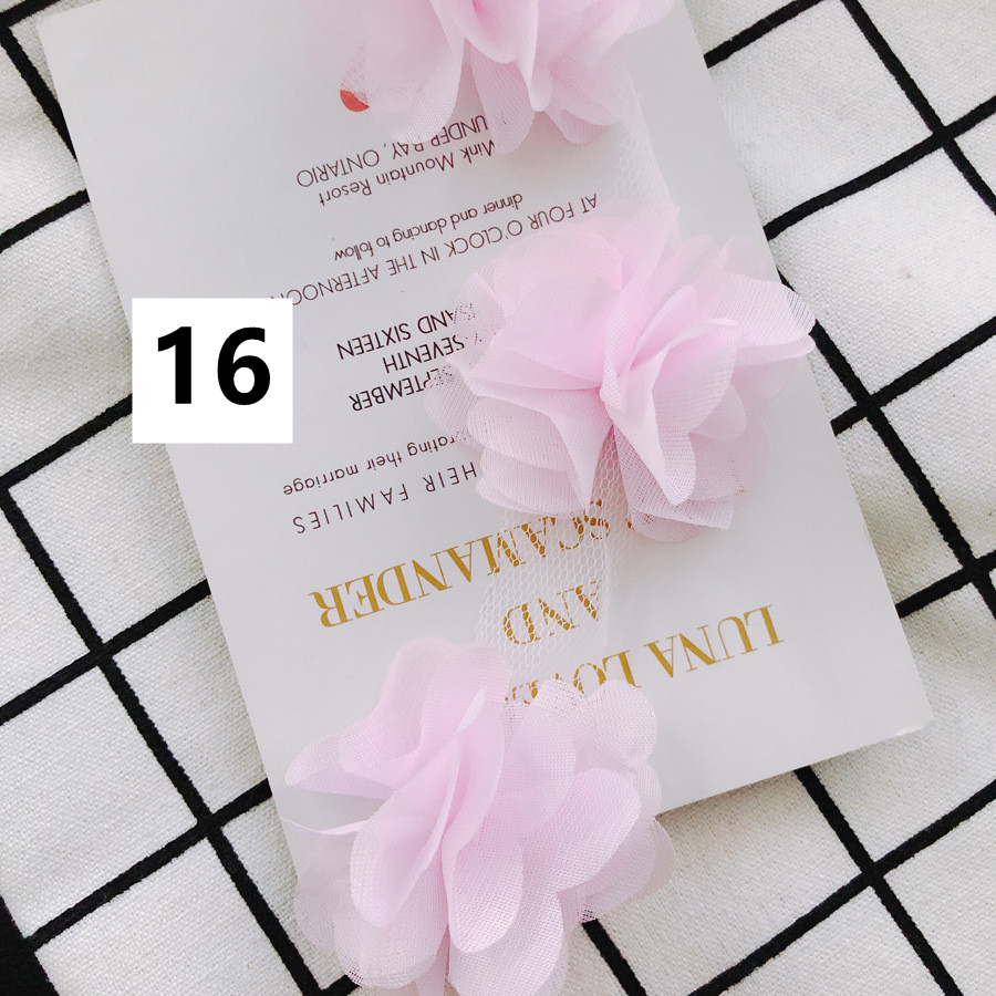 シフォンチュールレース 手芸 花 立体 ブレード シフォン リボン