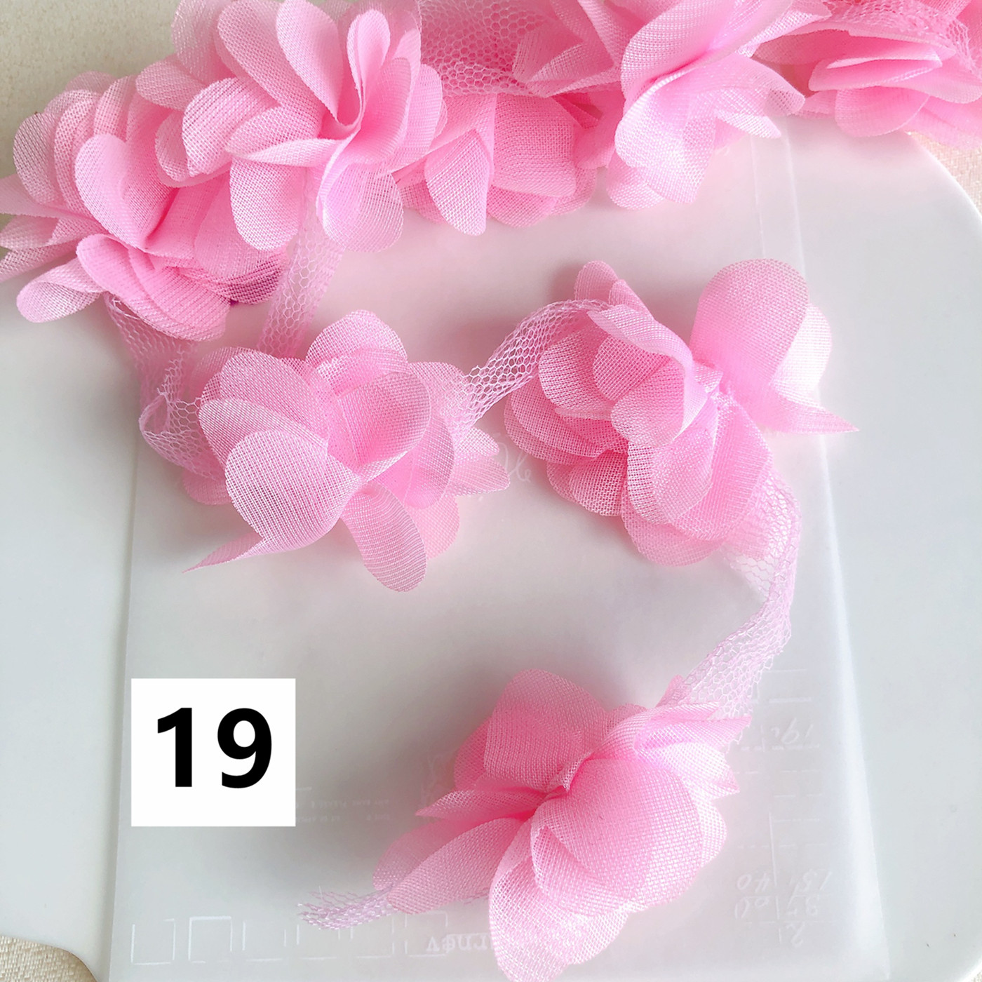 シフォンチュールリボン　ご確認用になります シフォンチュールレース 手芸 花 立体 ブレード シフォン リボン 衣装