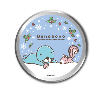ぼのぼのフレークステッカー ぼの缶 冬 5枚入り ぼのぼの BONOBONO LCC017 アニメ キャラクター グッズ