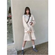 超人気インスタグラムで話題 韓国ファッション セット ストリート 快適である スリム パーカー