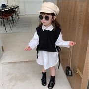 子供  新作ベビー服 　シャツ+ベスト　キッズ 　韓国ファッション　カジュアル系