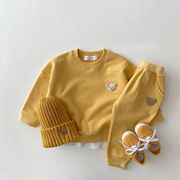秋冬新作 女の子 男の子 Tシャツ ズボン ２点セット セットアップ 子供服 キッズ服 韓国ファッション