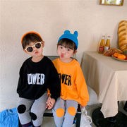 【KID】韓国風子供服 ベビー服 　男女兼用　英字柄　長袖　セットアップ　プルオーバー
