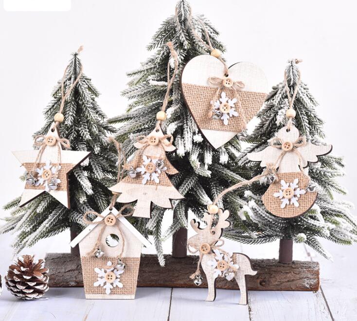 木製チャーム クリスマス飾り クリスマスグッズ 部屋飾り オーナメント ツリー飾り 壁飾り