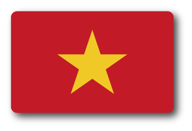 SK231 国旗ステッカー ベトナム VIETNAM 100円国旗 旅行 スーツケース 車 PC スマホ