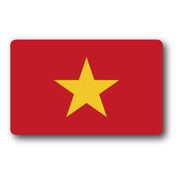 SK231 国旗ステッカー ベトナム VIETNAM 100円国旗 旅行 スーツケース 車 PC スマホ