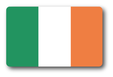 SK381 国旗ステッカー アイルランド IRELAND 100円国旗 旅行 スーツケース 車 PC スマホ