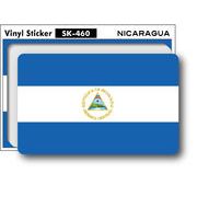 SK460 国旗ステッカー ニカラグア NICARAGUA 100円国旗 旅行 スーツケース 車 PC スマホ
