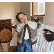 2021秋冬新作  韓国子供服 長袖 ニット コート トップス  シャツ  カーディガン 韓国ファッション