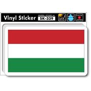 SK339 国旗ステッカー ハンガリー HUNGARY 国旗 PC スマホ スーツケース