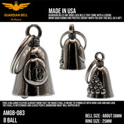 ガーディアンベル　ラッキーベル　バイカー　キーホルダー　お守り　GUADIAN BELL USA
