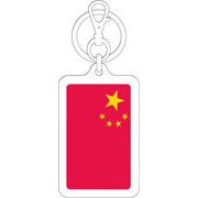 【選べるカラー】KSK222 中国 CHINA 国旗キーホルダー 旅行 スーツケース