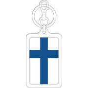 【選べるカラー】KSK228 フィンランド FINLAND 国旗キーホルダー 旅行 スーツケース