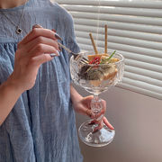 定番 シンプル デザートカップ ガラス カップ 透明な 小さい新鮮な