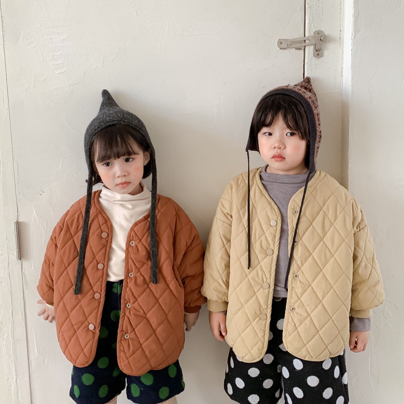 【KID】韓国風子供服 ベビー服 　両面コート　秋冬　男女兼用　無地 　厚手　防寒　長袖
