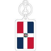 【選べるカラー】KSK426 ドミニカ共和国 DOMINICAN REPUBLIC 国旗キーホルダー 旅行 スーツケース