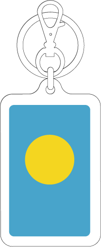 【選べるカラー】KSK369 パラオ PALAU 国旗キーホルダー 旅行 スーツケース