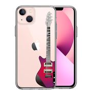 iPhone13mini 側面ソフト 背面ハード ハイブリッド クリア ケース エレキギター