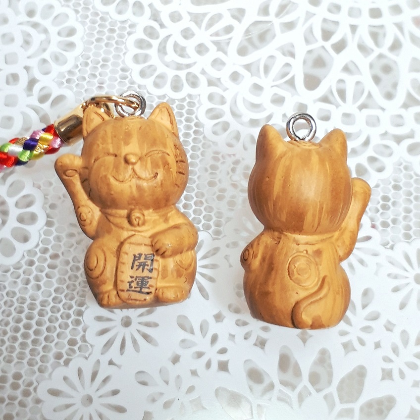 木目調 開運根付（招き猫、梟、地蔵、亀） | 卸売・ 問屋