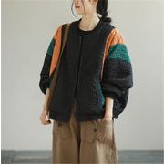 韓国ファッション レトロ デザインセンス カジュアル スタジャン スタンドカラー コート