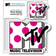 MTV ロゴステッカー ピンクドット 音楽 ミュージック アメリカ 人気 LCS345 グッズ