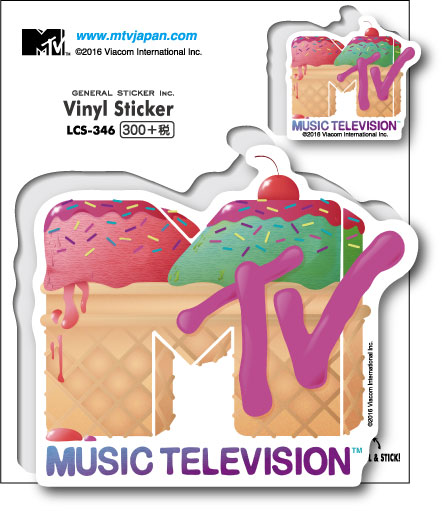 MTV ロゴステッカー ダブルアイスクリーム 音楽 ミュージック アメリカ 人気 LCS346 グッズ