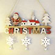 クリスマス ドア吊り下げ 送料無料 サンタさん 木製