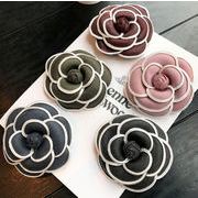 秋冬　ハンドメイド　sweet 　フラワー　ブローチ