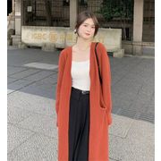 理想的な一着を手に入れる 韓国ファッション ニットトップス ジェントルスタイル コート 気質