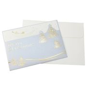 【グリーティングカード】CHRISTMAS イタリア製クリスマスカード ツリー ゴールド