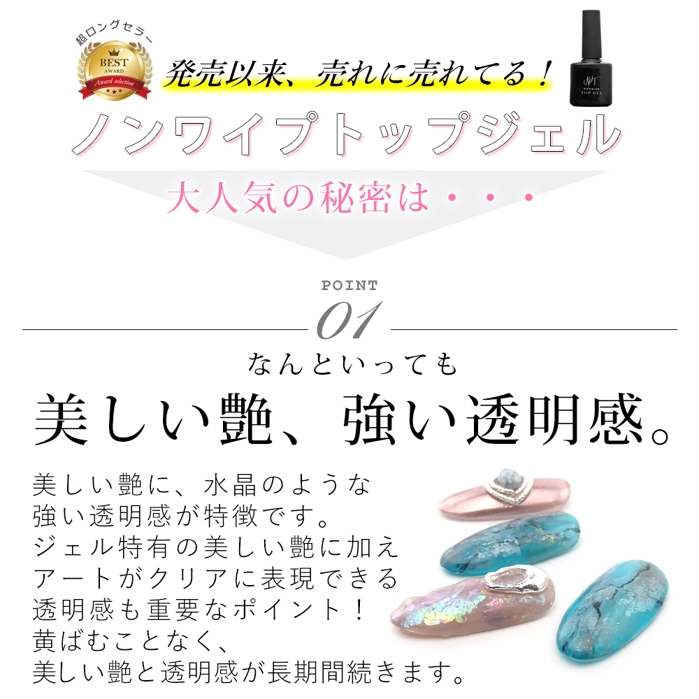 大容量15mL 最新 業務用ノンワイプトップジェル 拭き取り不要 最上級の