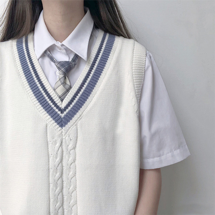 Sienne ベスト　韓国 韓国JK風 オレンジベスト制服セット | BODYLINE & LunaBelle