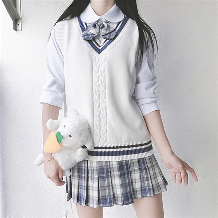 ニット 学生服 セーター sweet系 小さい新鮮な 制服 ベスト 学院