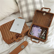 ピクニックボックス 写真の小道具 大人気 籐 スーツケース シンプル 収納ボックス