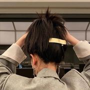 ヘアクリップ  バレッタ  ビジュー  メタル  hairpin  hair clip シルバー  ゴールド