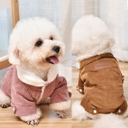 ペット服、秋冬、犬服、猫服、暖かい綿服、ペット用品