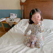 韓国子供服子供用パジャマセット冬の新型韓国版子供服保温ホームウェア