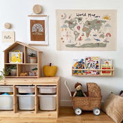 INS 人気  知育玩具  キッズ  子供用品  世界地図  背景の布です  壁面装飾です  撮影道具