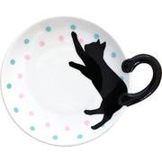 黒猫しっぽ皿Ｓ ドット AR0604210