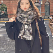 カラバリ豊富  大人気 レトロ チェック柄 スカーフ 女性 冬 韓国 オシャレ ショール 保温 よだれかけ