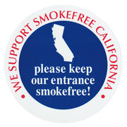 禁煙 ステッカー Lサイズ【カリフォルニア】SMOKEFREE STICKER-L size【CALIFORNIA】