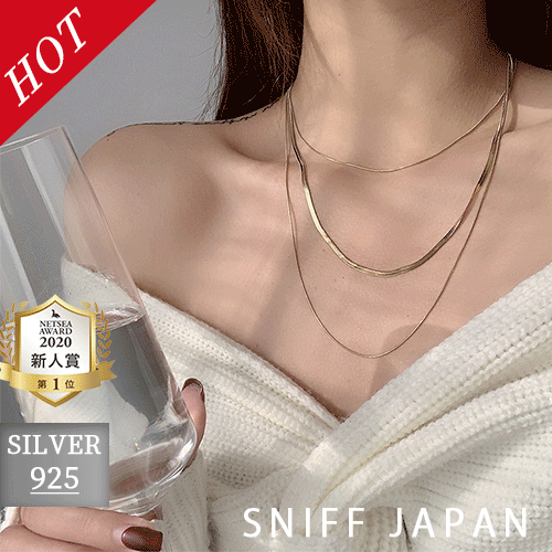 S925 シルバー 925 silver925 silver silverring ネックレス 3層