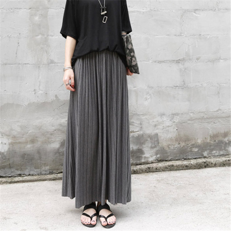 外出活動もおしゃれに早い者勝ち 新品 レディース プリーツスカート ロングスカート オシャレ レトロ Www Watsons Biz Id