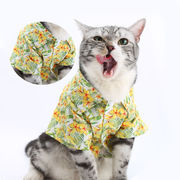 中小型犬フランスの戦いビションテディ猫シャツ春と夏の薄い犬のシャツ